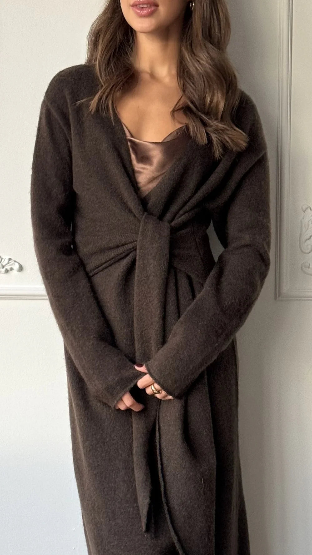 Keira Knit Wrap Dress
