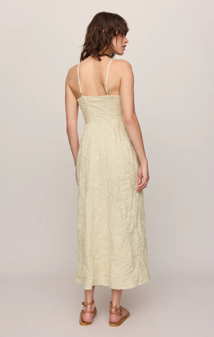 Angel Eyes Textured Midi Dress