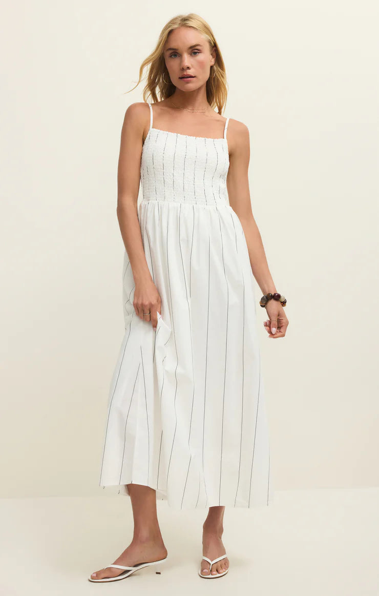 Bayside White Midi Dress