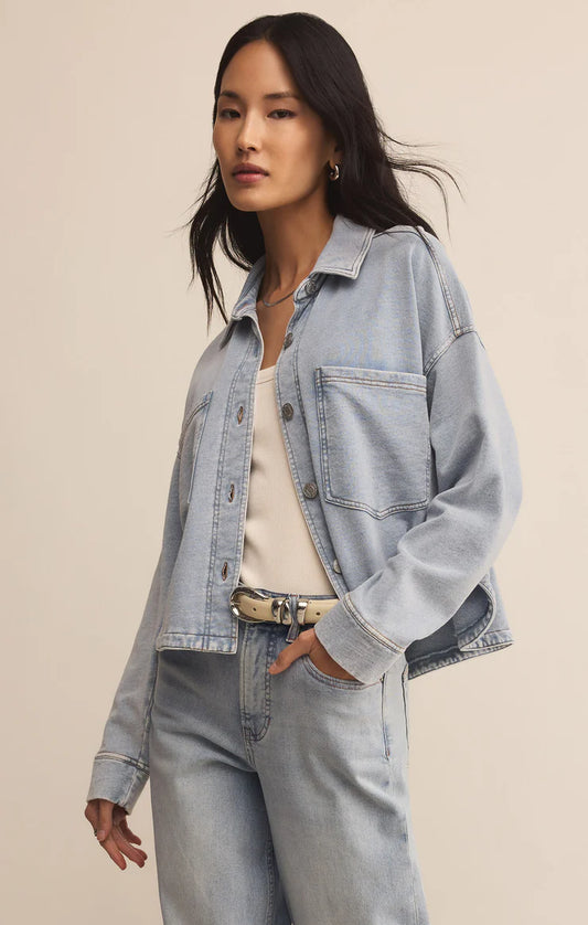 All Day Cropped Denim Jacket