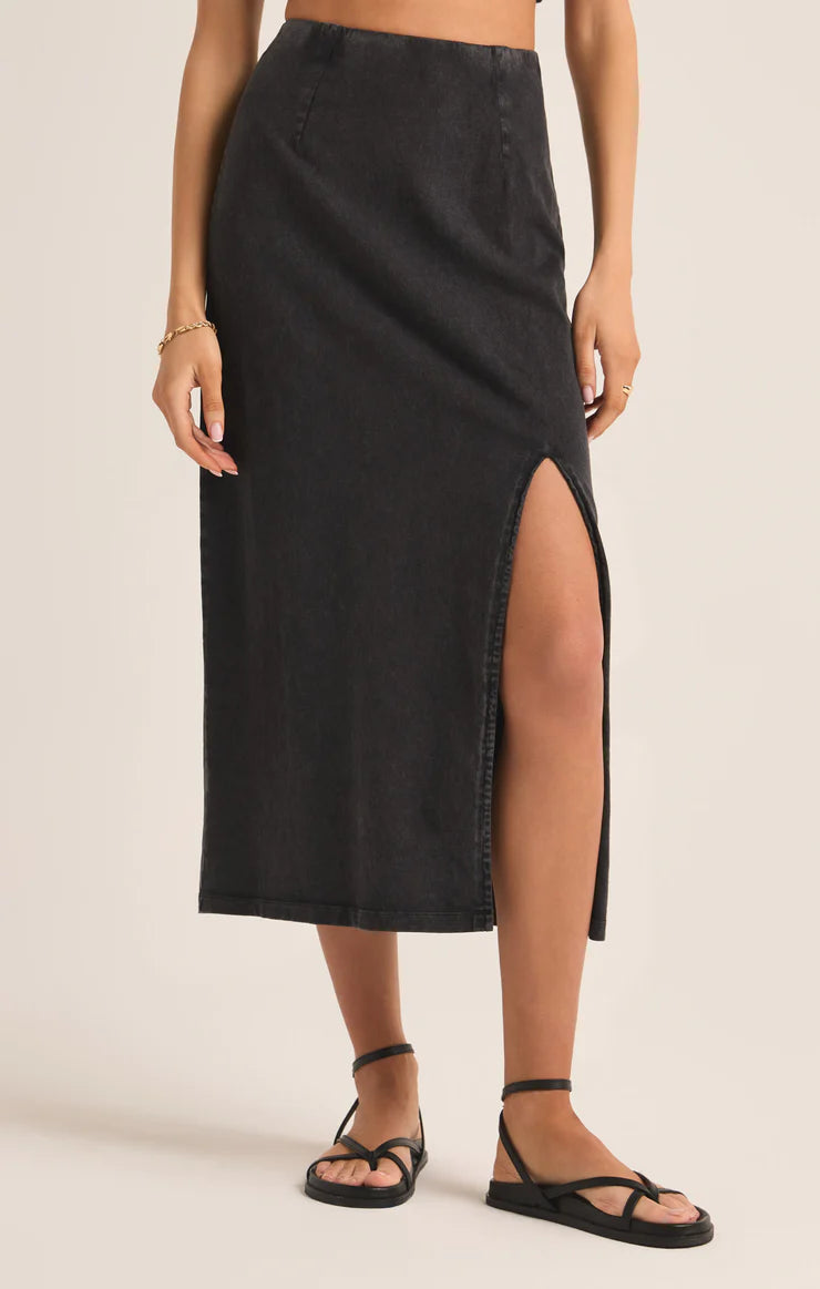 Shilo Knit Skirt- BLACK