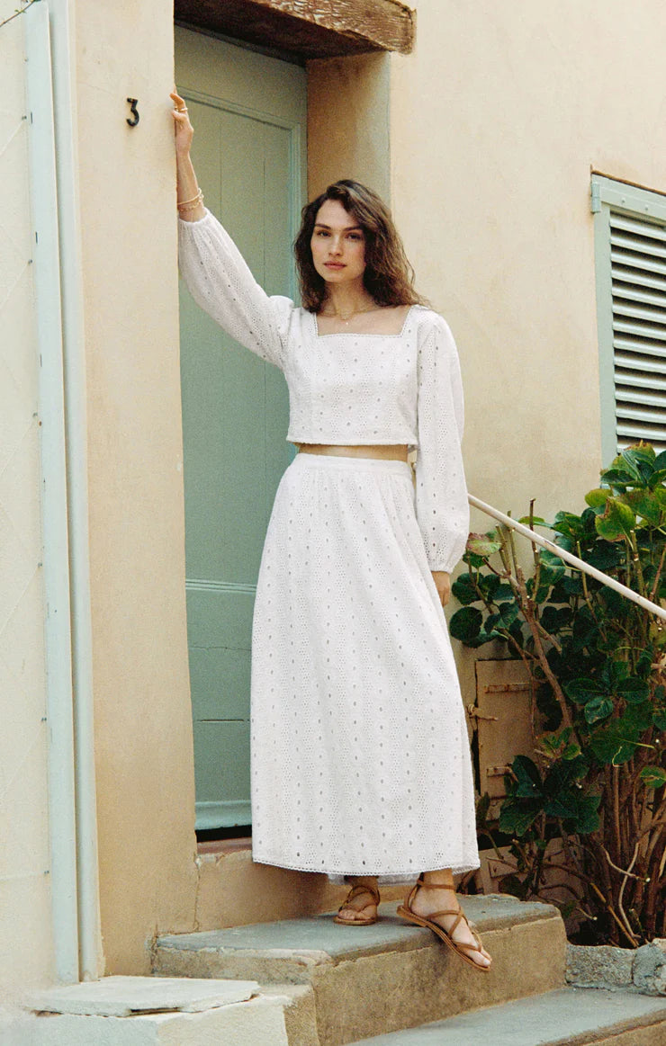 Bria Eyelet Skirt