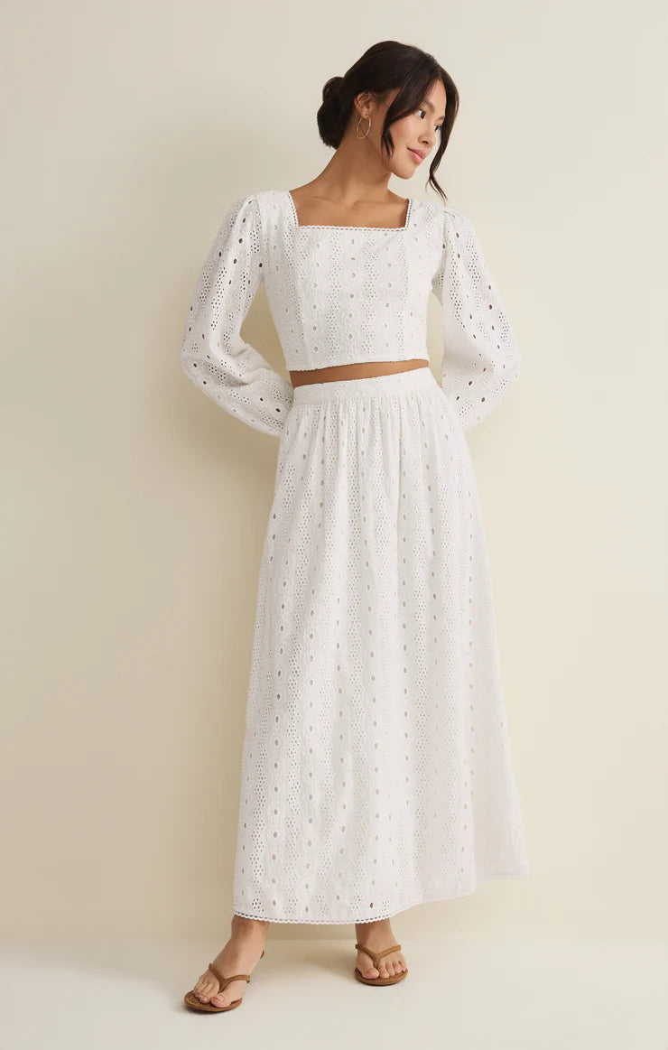 Bria Eyelet Skirt
