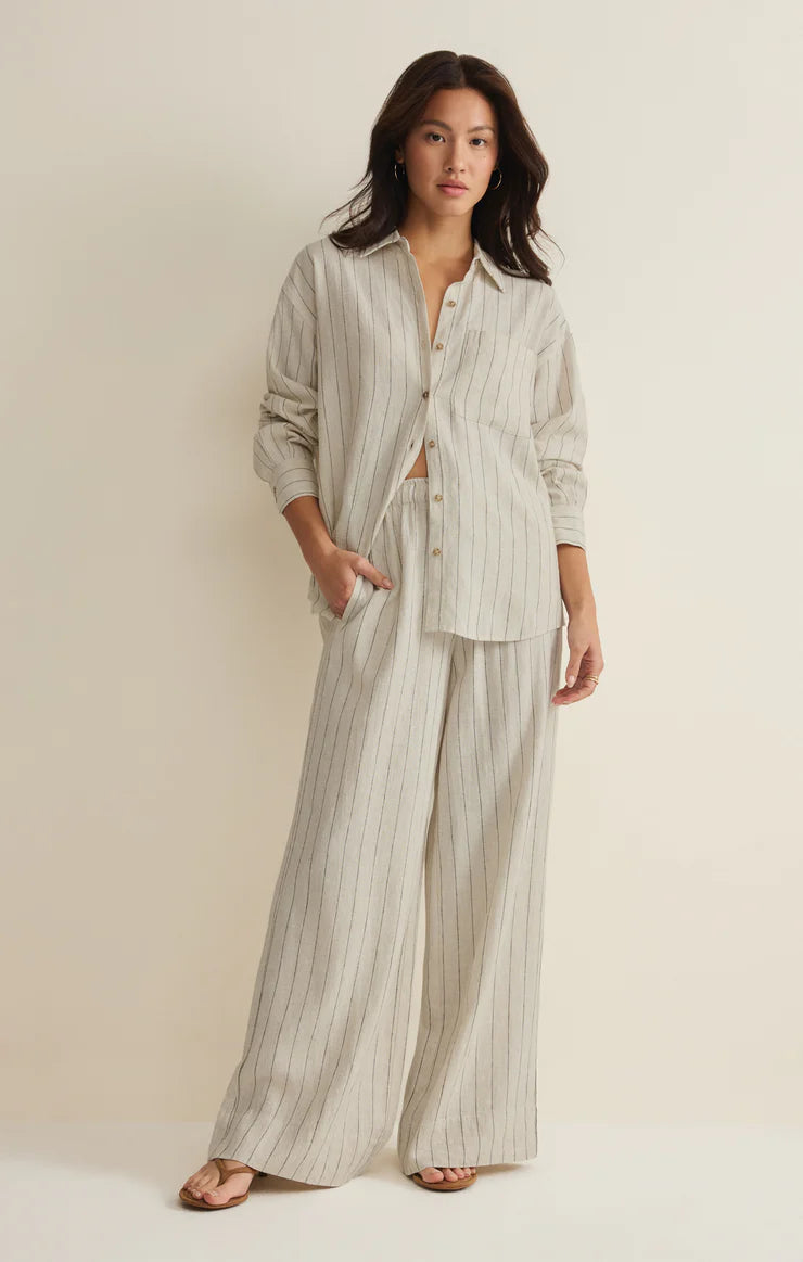 Henri Striped Linen Pant