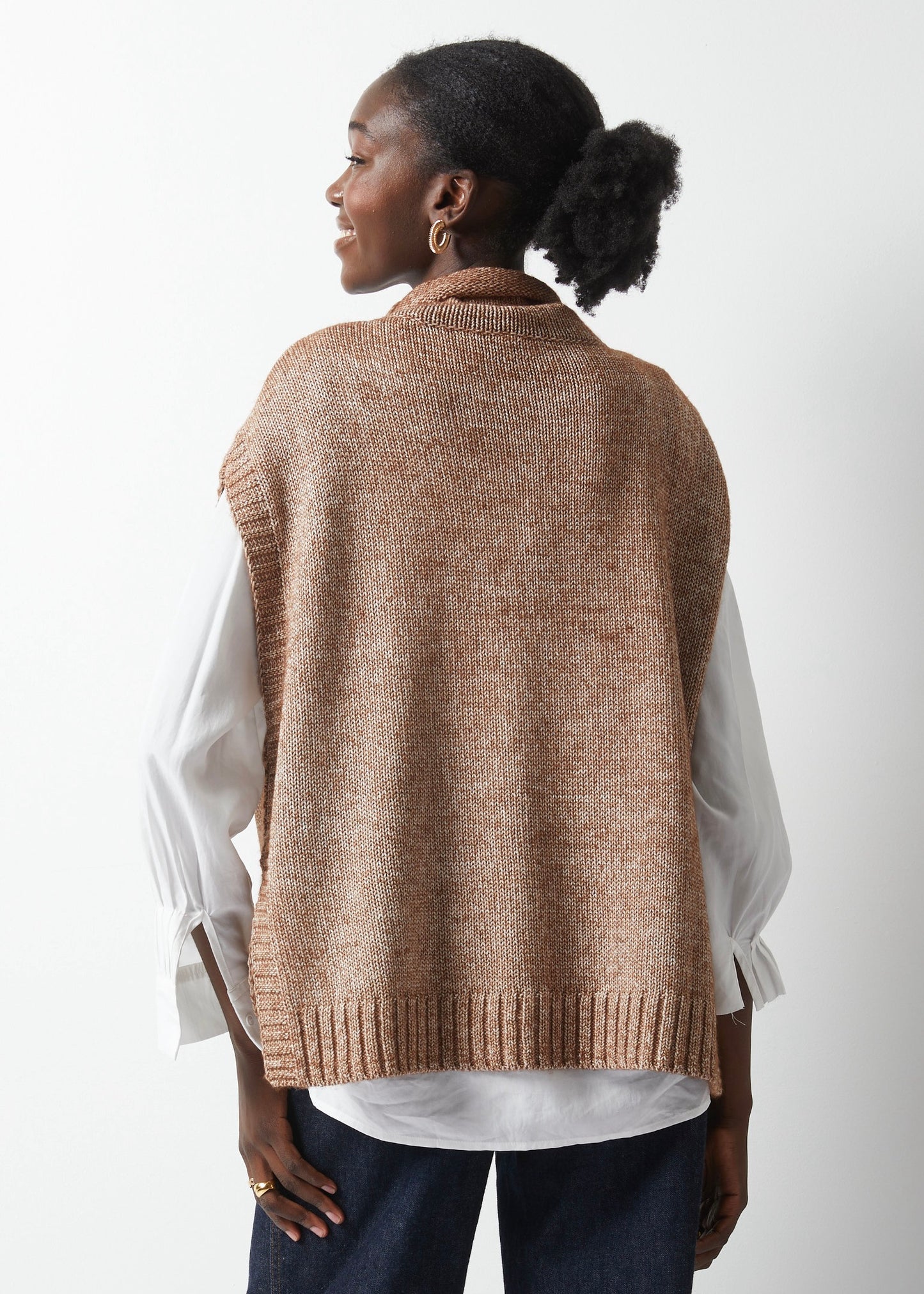 Mouline Poncho- Latte