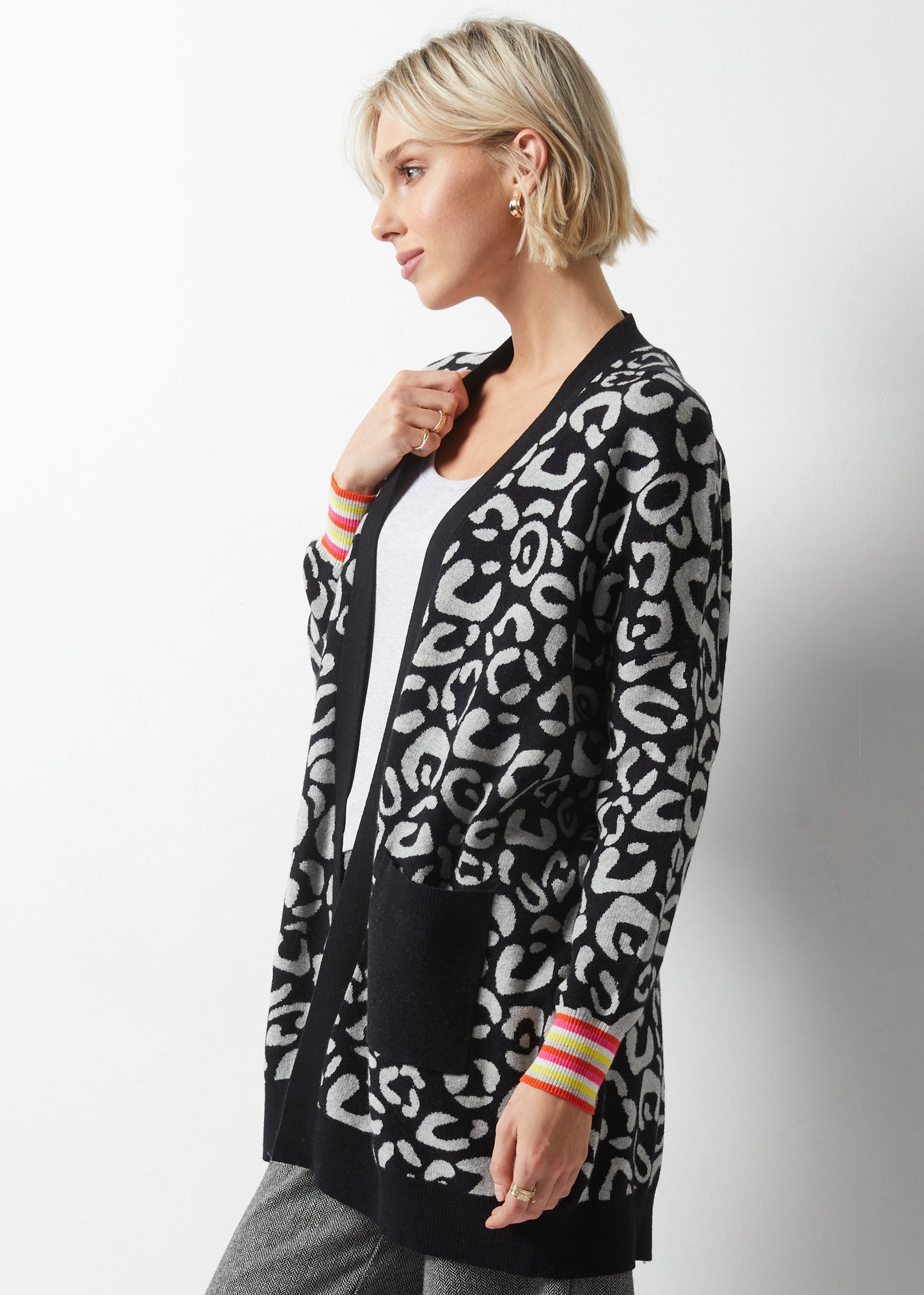 Wild Side Cardi-BLACK