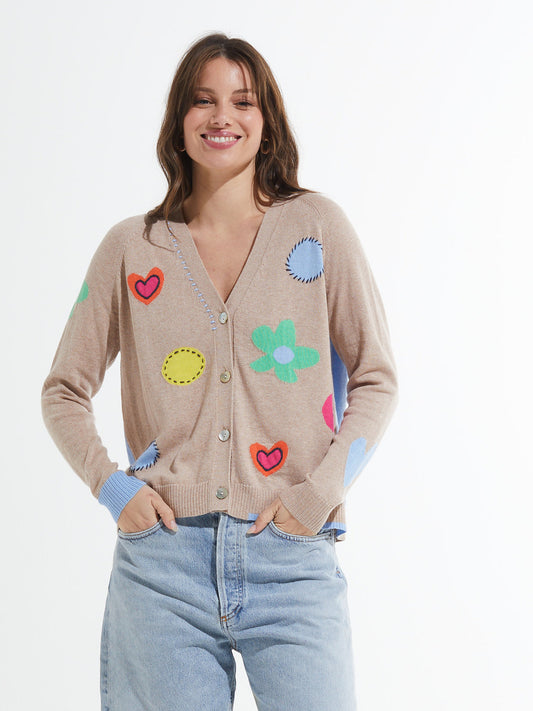 Flowers + Spots Cardi