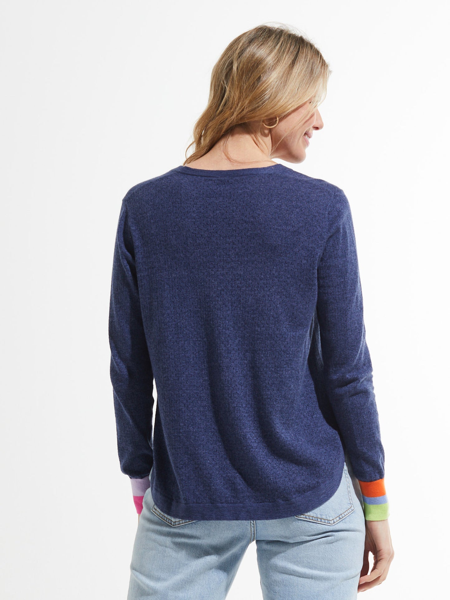 Pocket Detail Sweater- DENIM