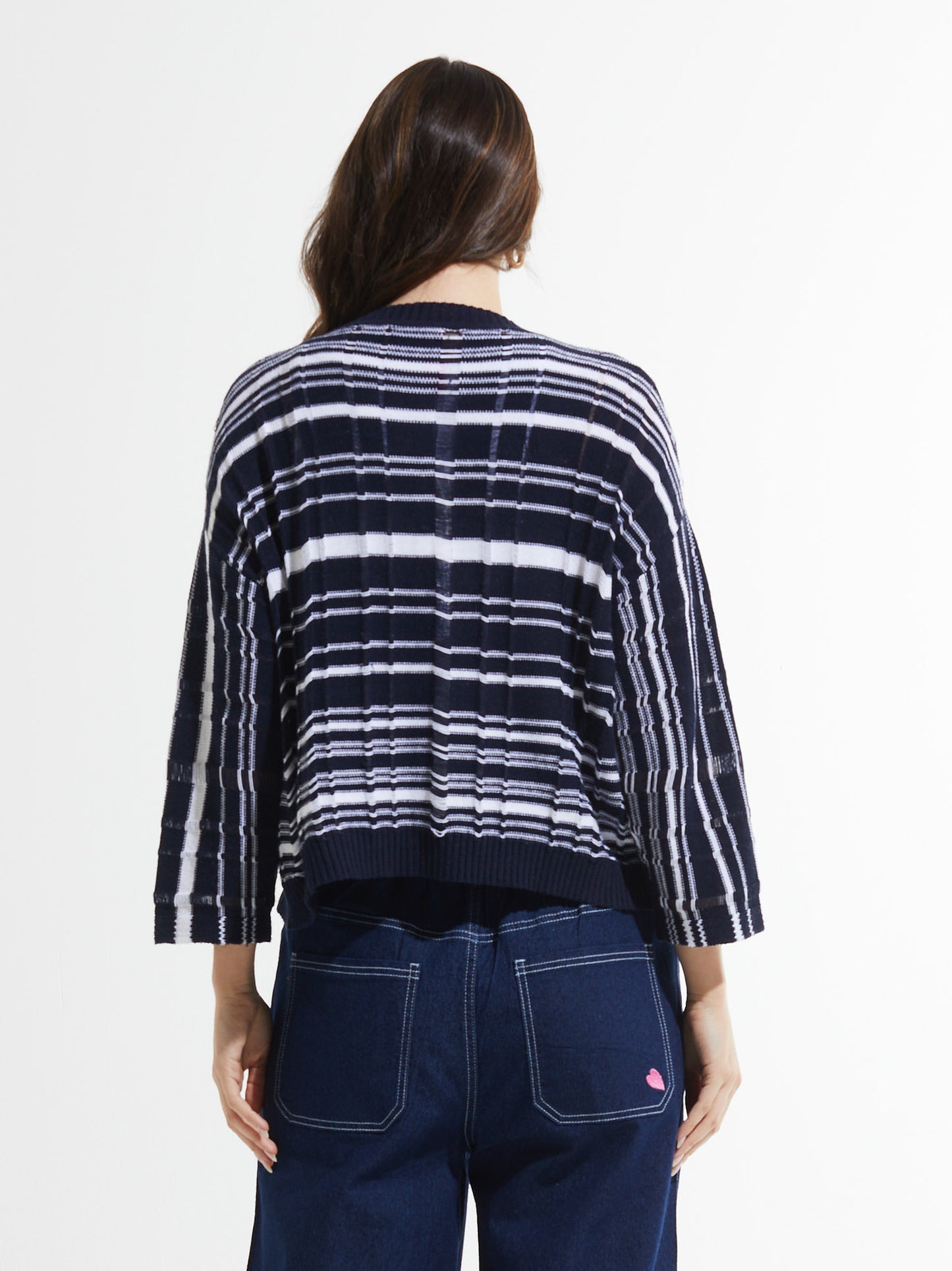 Crop Cardi- NAVY