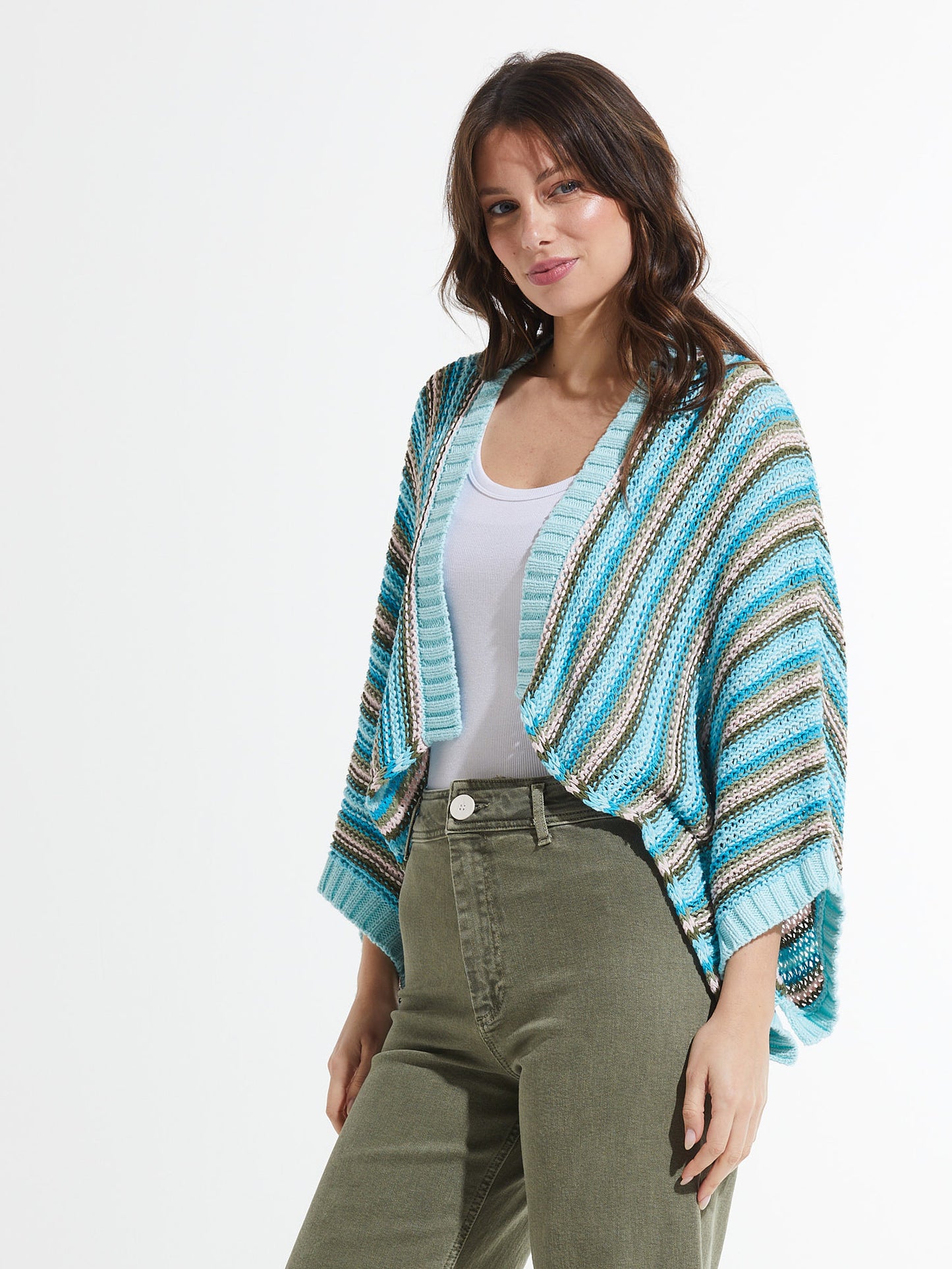 Chunky Stripe Shrug