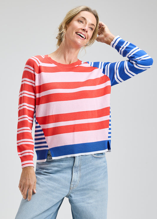 Evalina Sweater- RASPBERRY