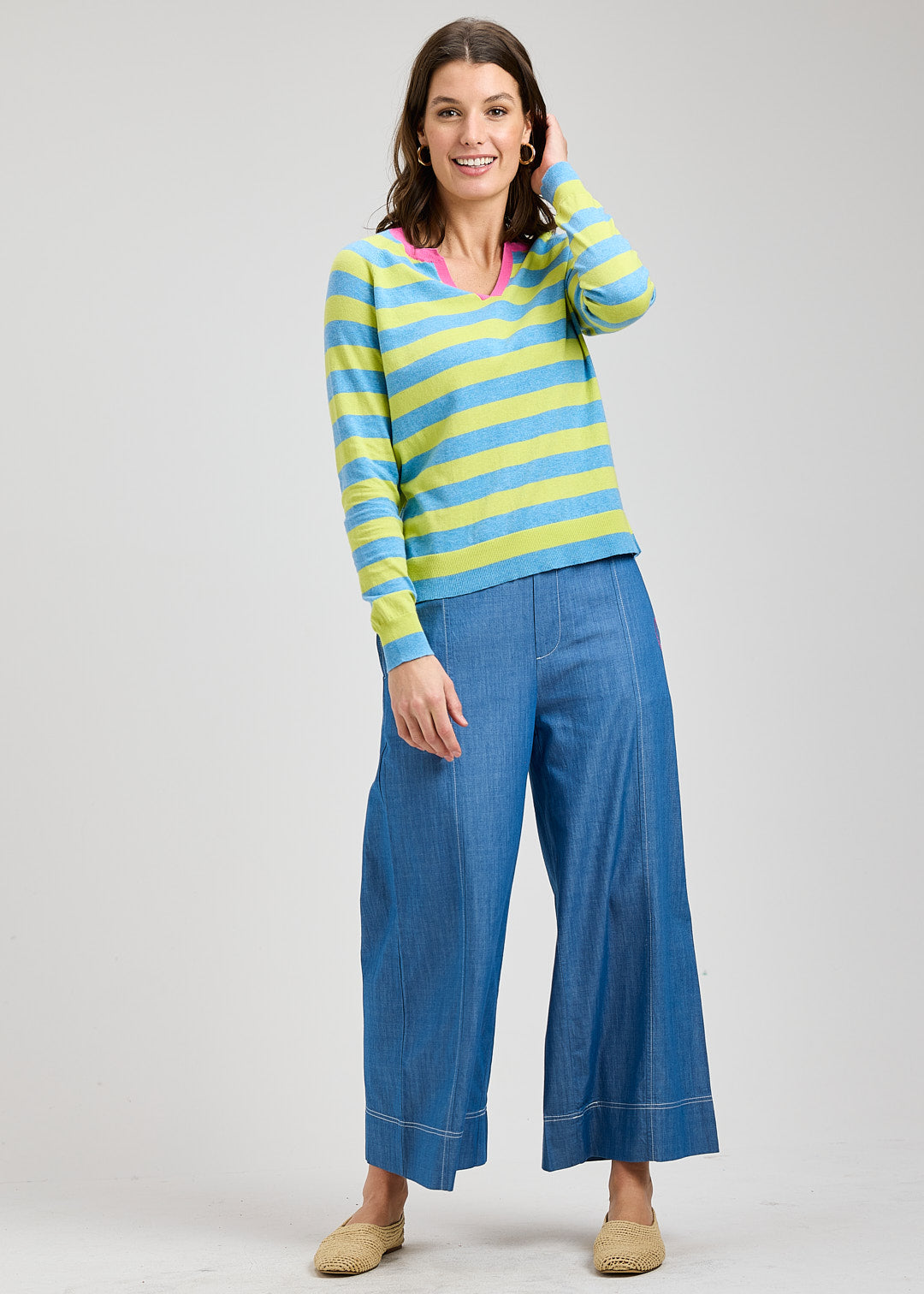 Karina Chambray Denim Pant