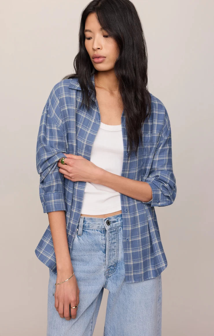 River Plaid Button Up