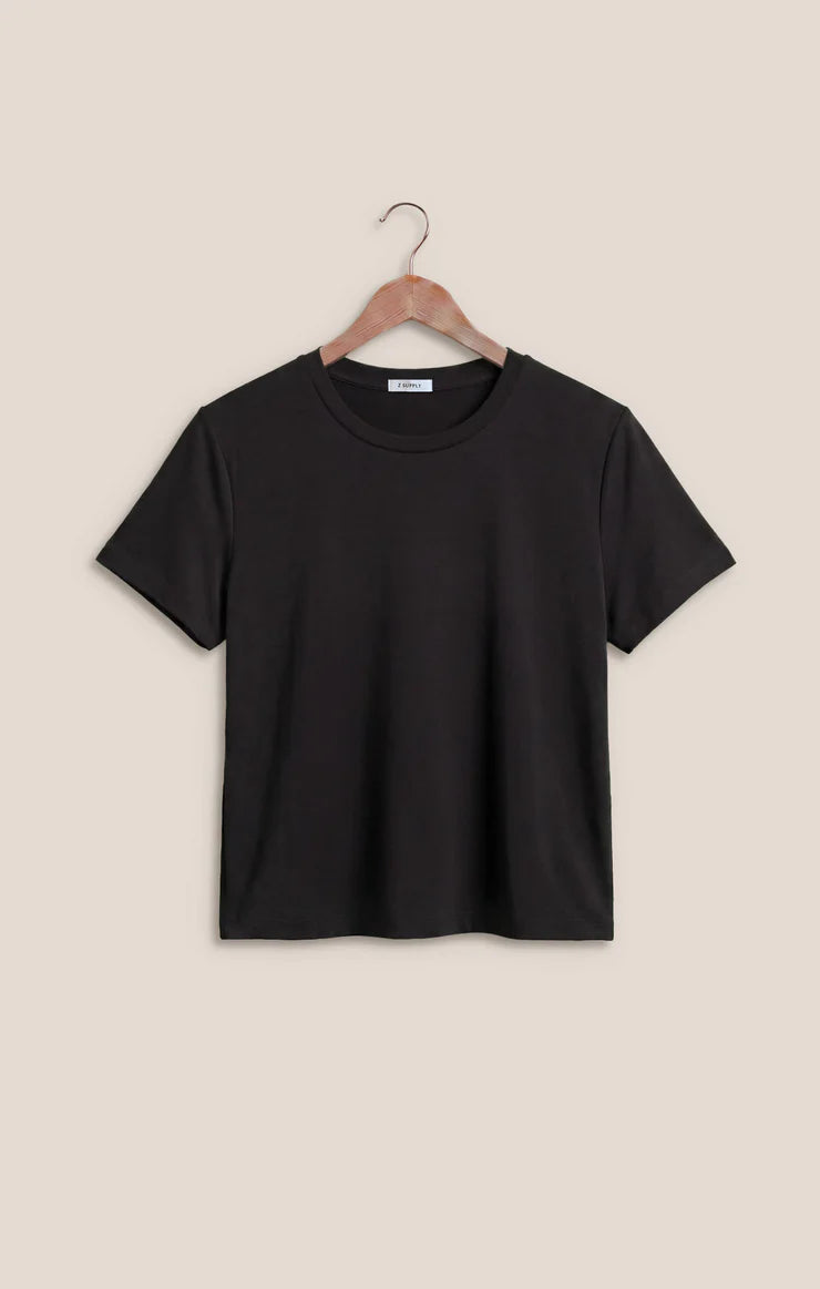 Tourist Airy Knit Jersey Tee- BLACK