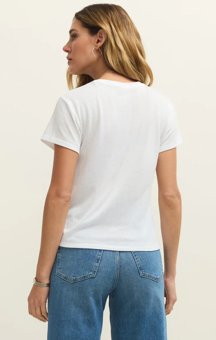 Tourist Airy Knit Jersey Tee- WHITE