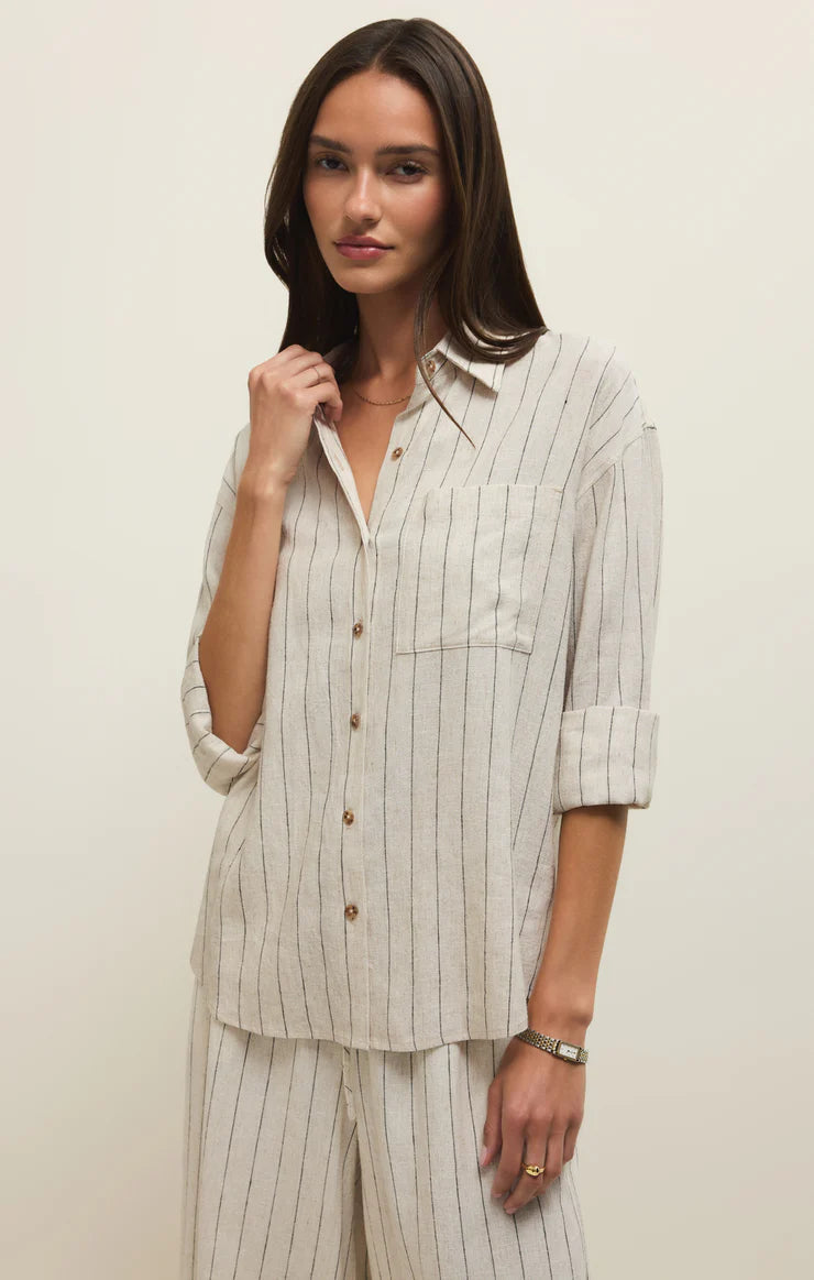Alfie Striped Button Down