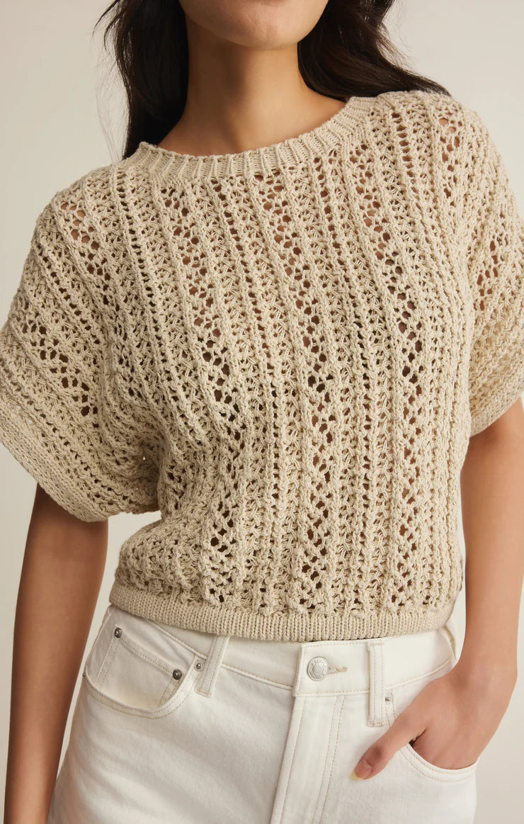 Ballast Crochet Top- NATURAL