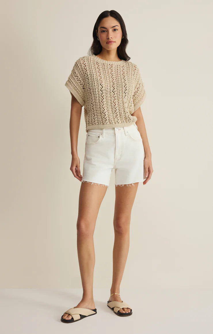 Ballast Crochet Top- NATURAL