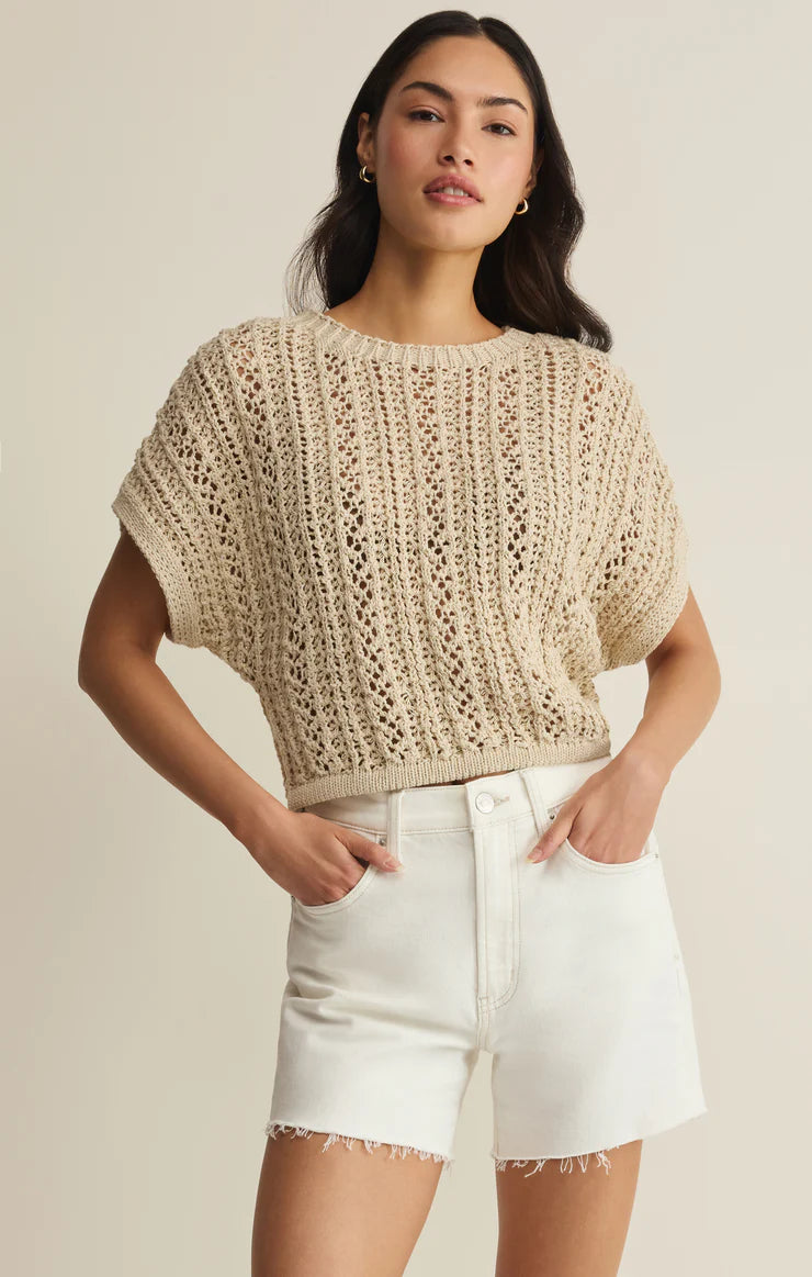 Ballast Crochet Top- NATURAL